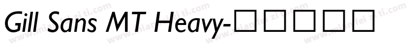 Gill Sans MT Heavy字体转换